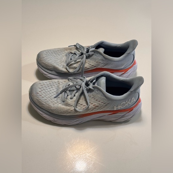 Hoka One One Clifton 8 Womens Size 9B Blue Athletic Running Shoes Sneakers - Picture 2 of 10